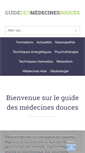 Mobile Screenshot of guide-medecines-douces.com