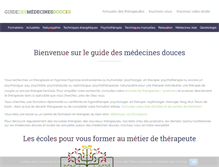 Tablet Screenshot of guide-medecines-douces.com